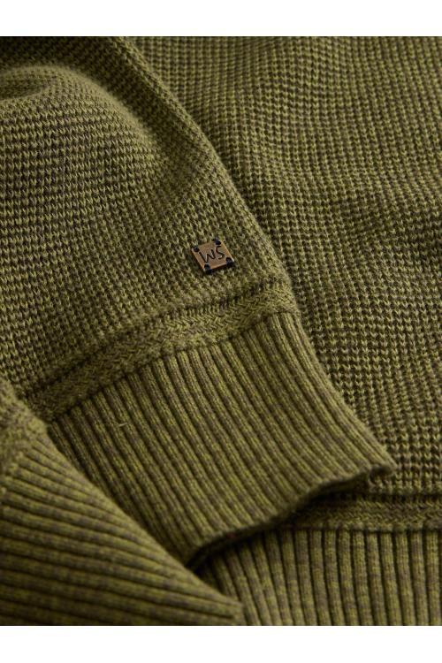 White Stuff Attadale Funnel Neck Jumper in KHAKI GRN Art. WS440734