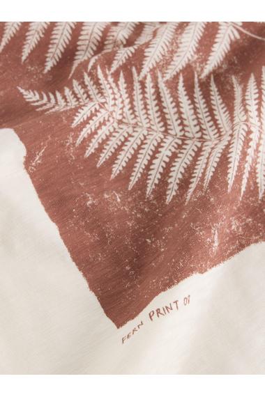 White Stuff Leaf Graphic Tee in NAT PR Art. WS441556