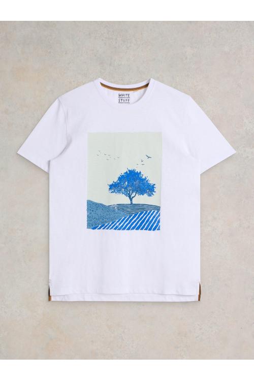 White Stuff Indigo Tree Graphic Tee in IVORY PR Art. WS441575