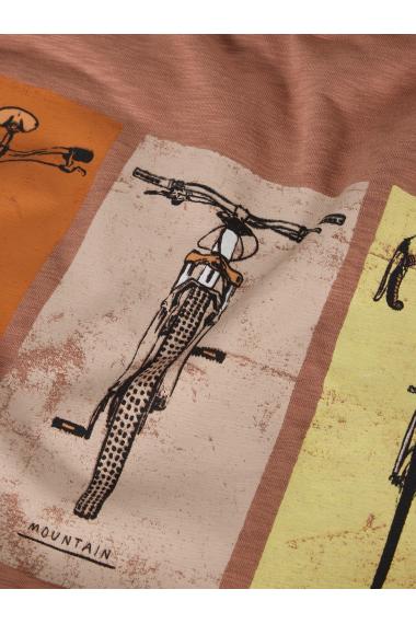 White Stuff Bike Graphic Tee in PINK PR Art. WS441576