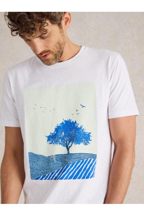 White Stuff Indigo Tree Graphic Tee in IVORY PR Art. WS441575