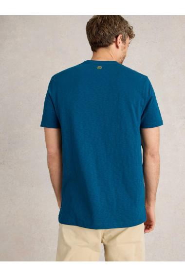 White Stuff Slow Lane Graphic Tee in TEAL PR Art. WS441577