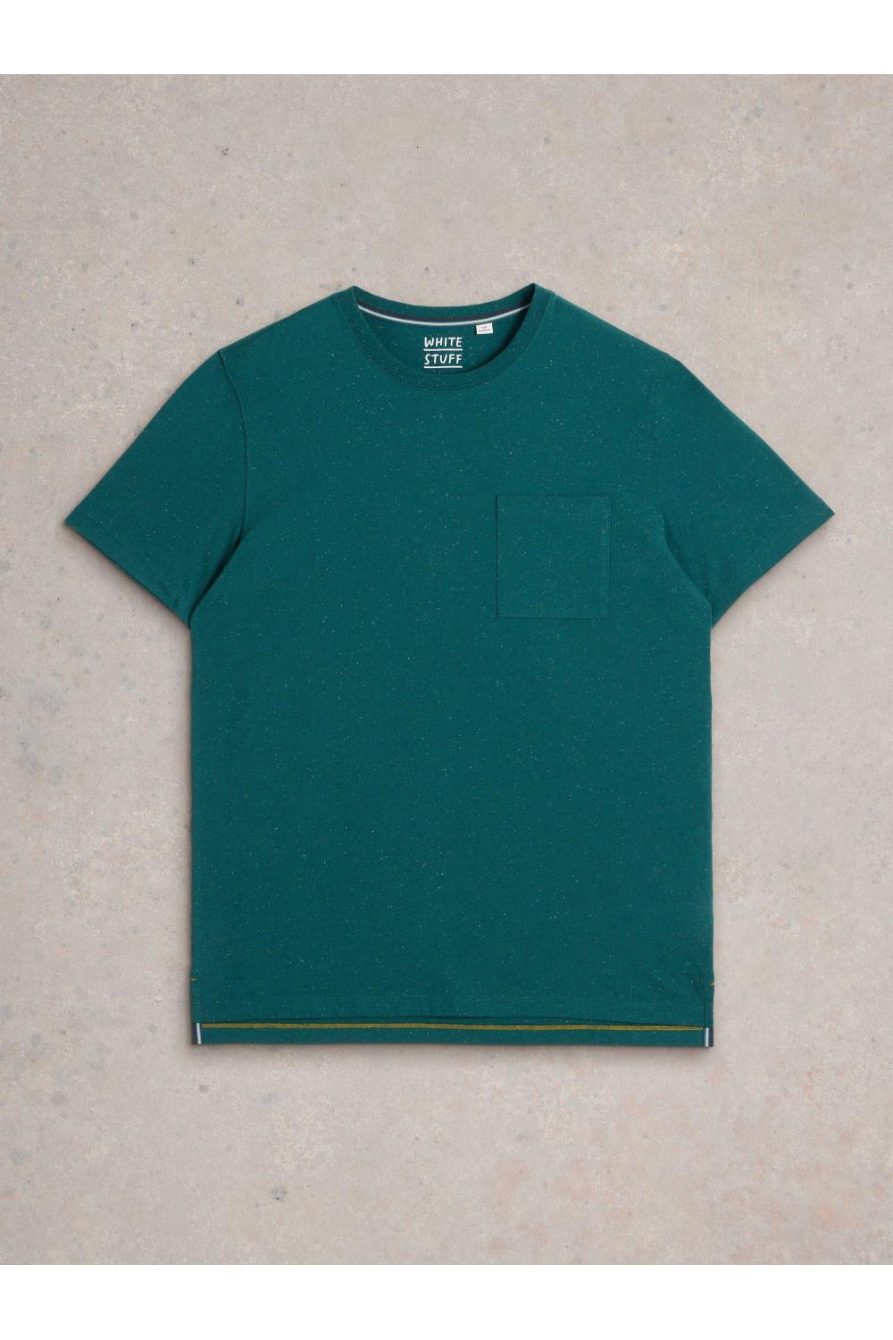 White Stuff Abersoch Nep Short Sleeve Tee in DK TEAL Art. WS441581