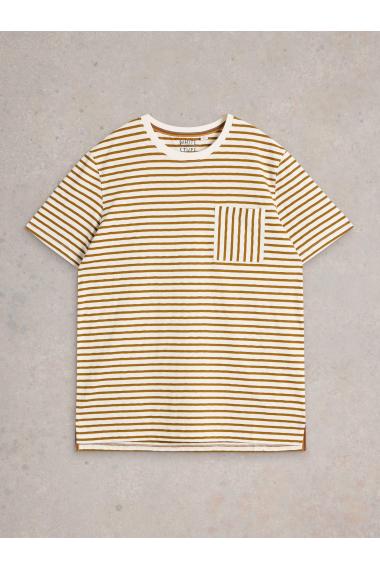 White Stuff Abersoch Stripe SS Tee in NAT MLT Art. WS441586