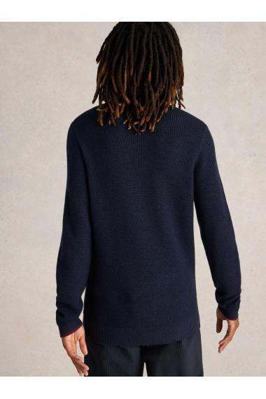 White Stuff Newport Merino Henley in DARK NAVY Art. WS441588