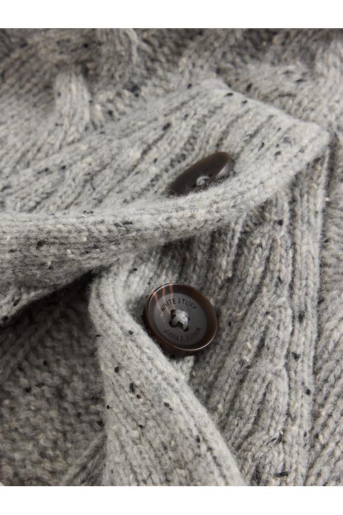 White Stuff Berkley Shawl Neck Jumper in LGT GREY Art. WS441592