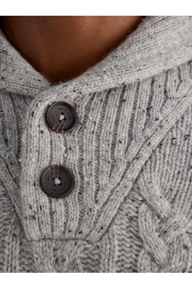 White Stuff Berkley Shawl Neck Jumper in LGT GREY Art. WS441592