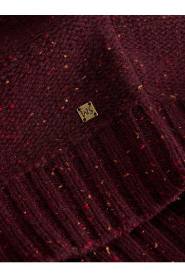 White Stuff Berkley Crew Neck Jumper in PLUM MLT Art. WS441596