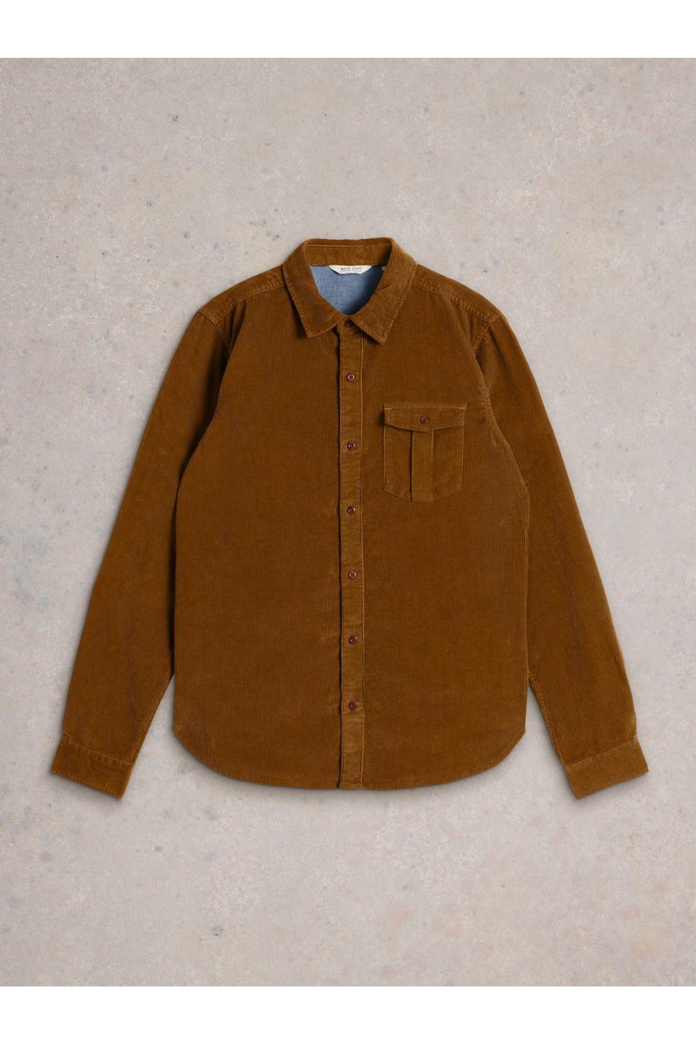 White Stuff Griffin Cord Shirt in MID BROWN Art. WS441602