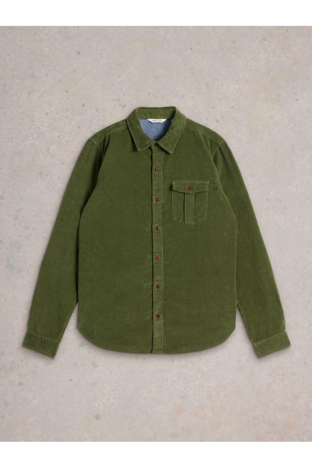 White Stuff Griffin Cord Shirt in MID GREEN Art. WS441602