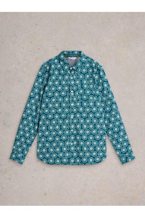 White Stuff Sprig Spot Printed Shirt in BLUE MLT Art. WS441604