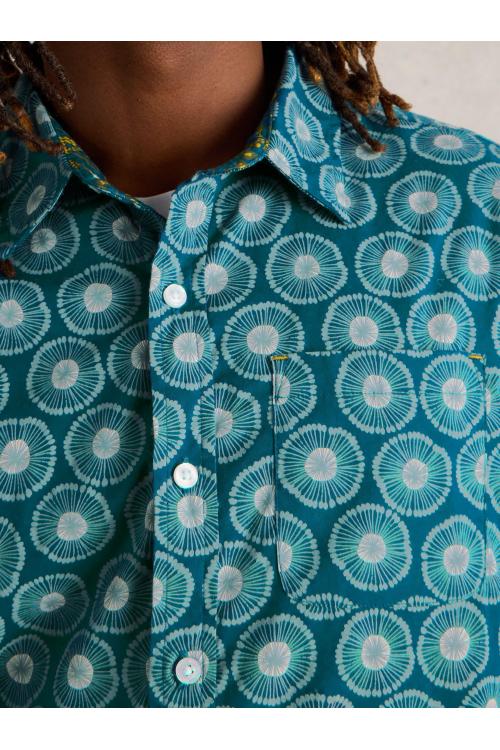 White Stuff Sprig Spot Printed Shirt in BLUE MLT Art. WS441604