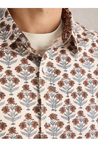 White Stuff Large Dandelion Printed Shirt in NAT MLT Art. WS441606