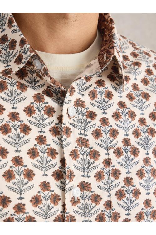 White Stuff Large Dandelion Printed Shirt in NAT MLT Art. WS441606