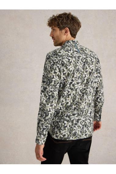 White Stuff Hawthorn Bird Printed Shirt in BLK MLT Art. WS441609