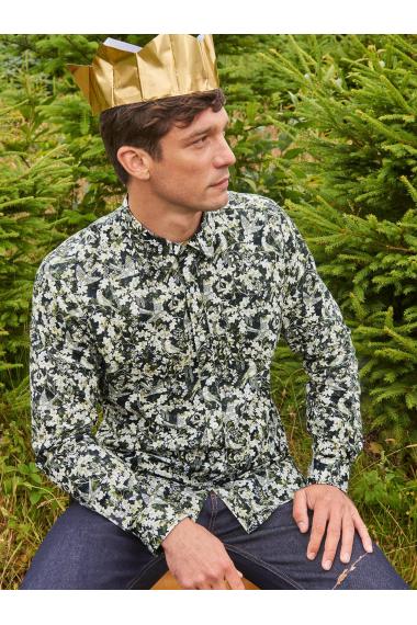 White Stuff Hawthorn Bird Printed Shirt in BLK MLT Art. WS441609