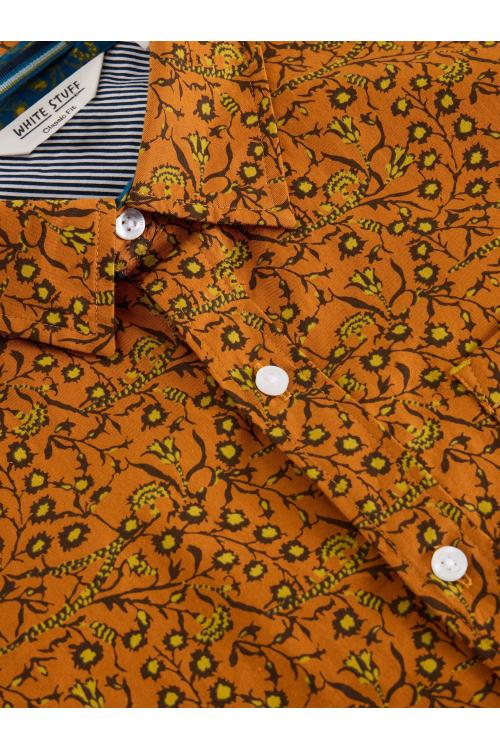 White Stuff Climbing Thorns Printed Shirt in ORANGE MLT Art. WS441613