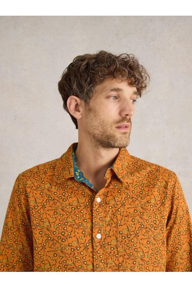 White Stuff Climbing Thorns Printed Shirt in ORANGE MLT Art. WS441613