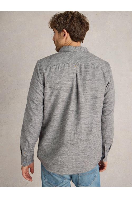 White Stuff Textured Slub LS Shirt in LGT GREY Art. WS441615