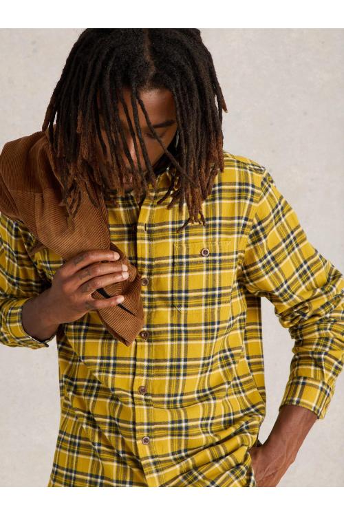 White Stuff Wallace Brushed Check Shirt in YELLOW MLT Art. WS441657