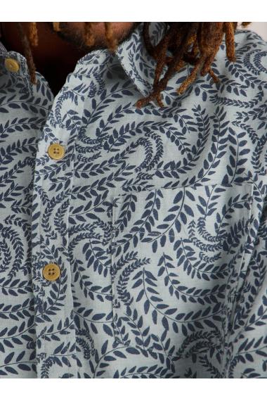 White Stuff Leaf Printed Shirt in BLUE MLT Art. WS441659