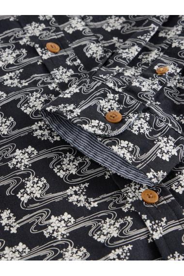 White Stuff Floral Ripple Printed Shirt in BLK MLT Art. WS441661