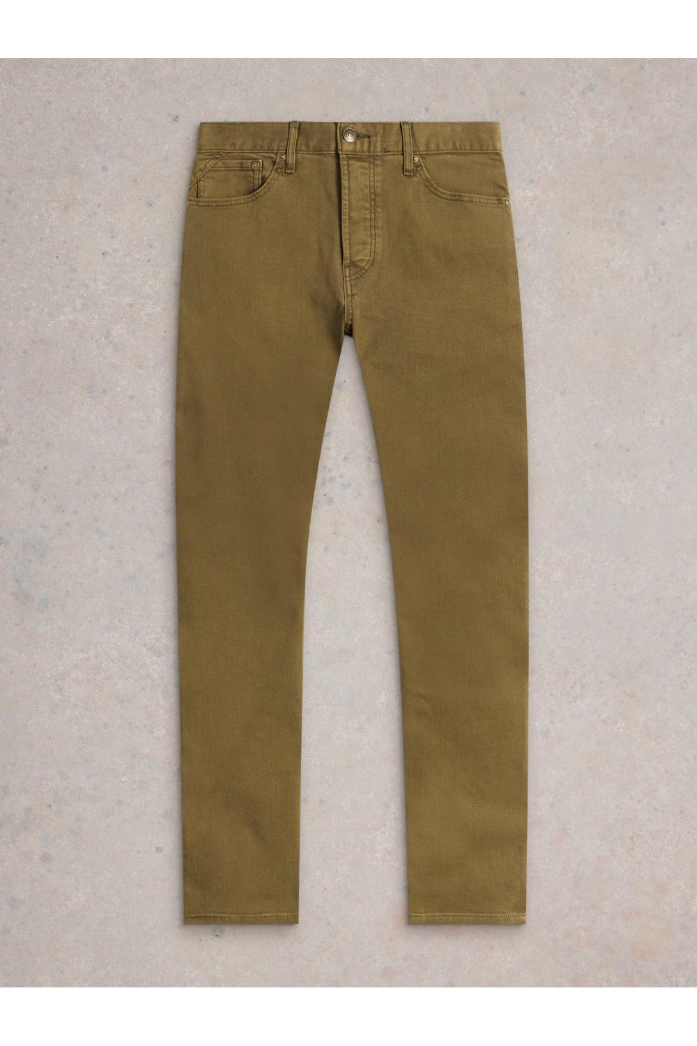 White Stuff Eastwood Garment Dye Jean in KHAKI GRN Art. WS441816