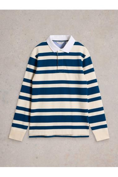 White Stuff LS Stripe Rugby Shirt in NAVY MULTI Art. WS441818