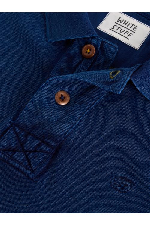 White Stuff LS Utility Polo in DEEP BLUE Art. WS441820