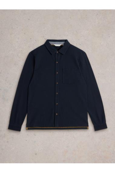 White Stuff Textured Jersey Shirt in DARK NAVY Art. WS441821