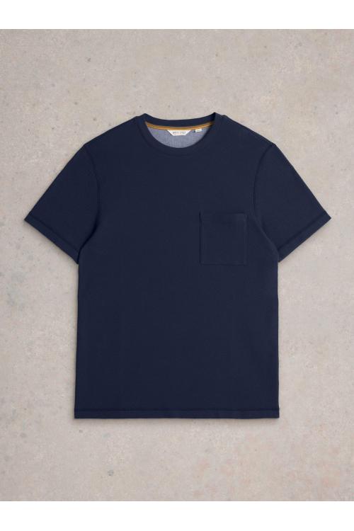 White Stuff Tenby Textured SS Tee in DARK NAVY Art. WS441822