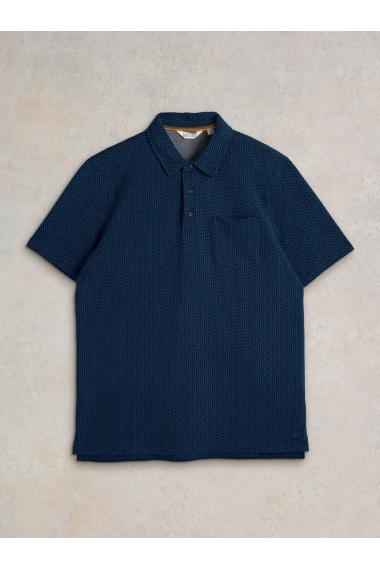 White Stuff Jacquard Polo in DARK NAVY Art. WS441823