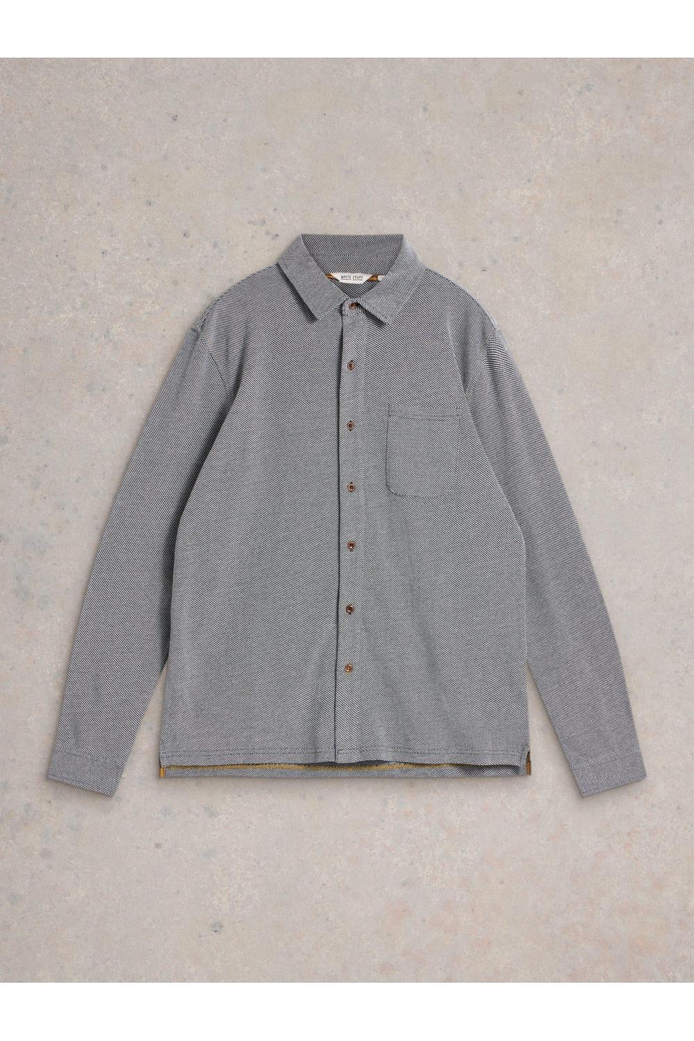 White Stuff Pique Jersey Shirt in MID GREY Art. WS441824