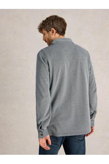 White Stuff Pique Jersey Shirt in MID GREY Art. WS441824