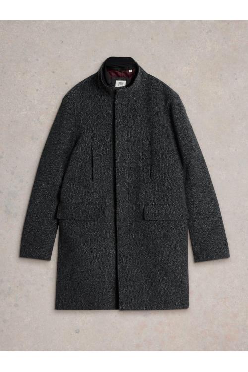 White Stuff Wool Funnel Coat in DK GREY Art. WS441913