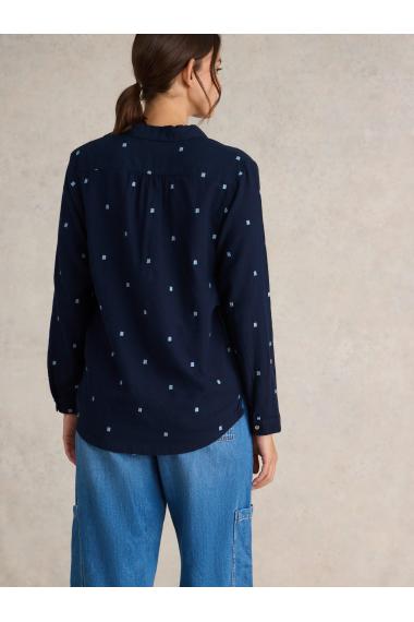 White Stuff Sophie Organic Cotton Shirt in DARK NAVY Art. WS439531