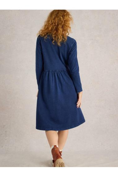 White Stuff Marsia Denim Jersey Dress in MID DENIM Art. WS440026