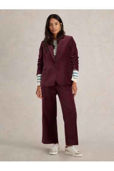 White Stuff Evelyn Velvet Blazer in DK PLUM Art. WS441393