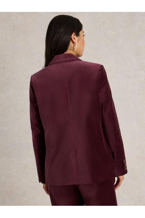 White Stuff Evelyn Velvet Blazer in DK PLUM Art. WS441393