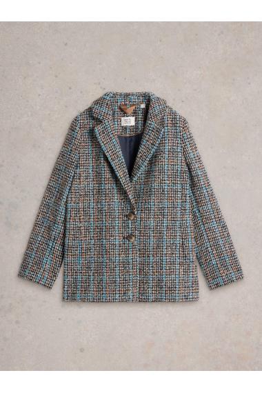 White Stuff Aspen Check Jacket in GREY MLT Art. WS441397