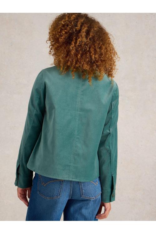 White Stuff Amelia Velvet Jacket in DUS GREEN Art. WS441396