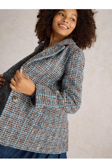 White Stuff Aspen Check Jacket in GREY MLT Art. WS441397