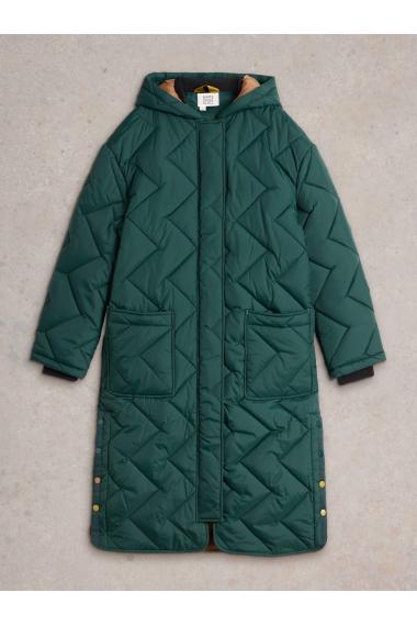 White Stuff Sloane Quilted Coat in DK GREEN Art. WS441401