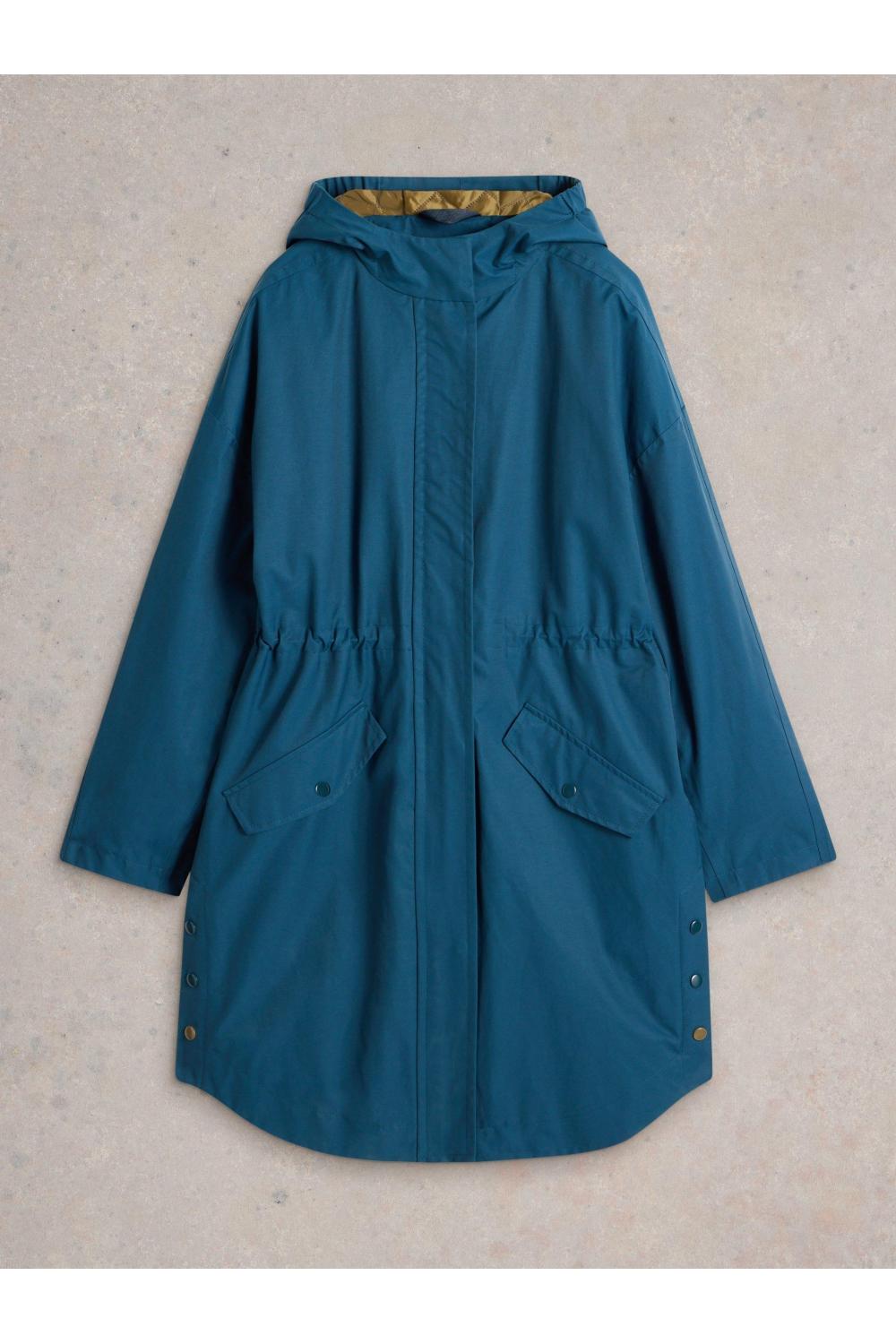 White Stuff Wren Waterproof Coat in DK TEAL Art. WS441408