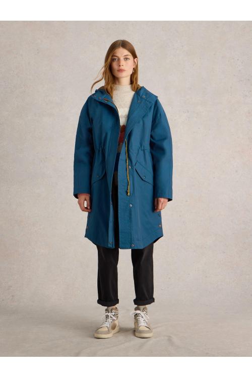 White Stuff Wren Waterproof Coat in DK TEAL Art. WS441408