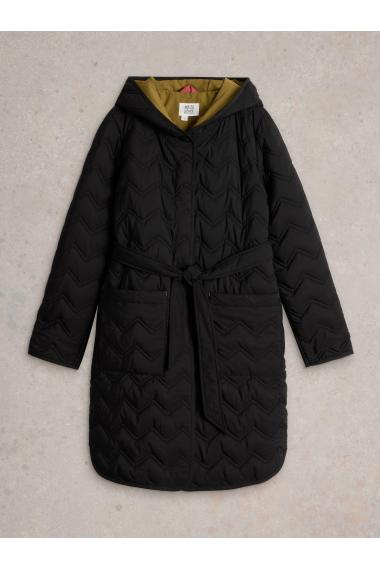 White Stuff Arlet Quilted Coat in PURE BLK Art. WS441410