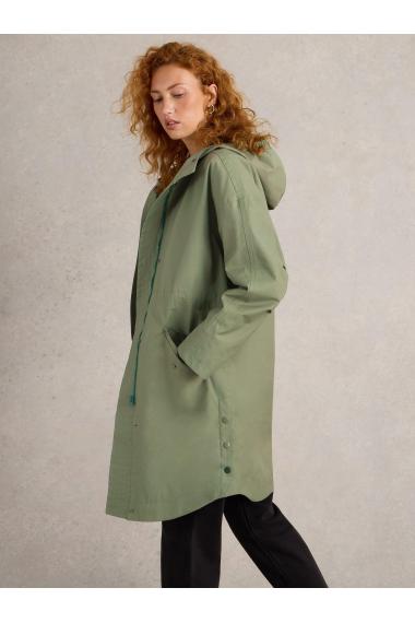 White Stuff Wren Waterproof Coat in MID GREEN Art. WS441408