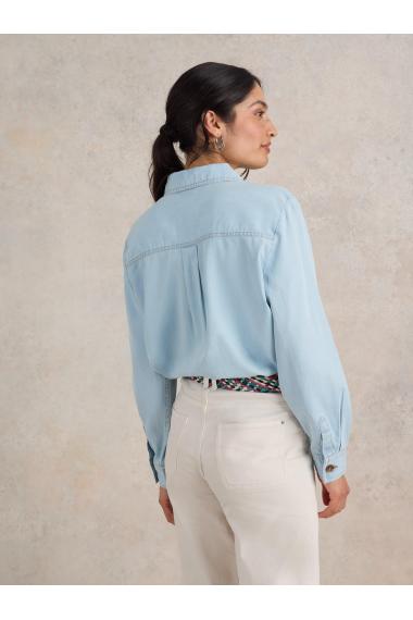 White Stuff Demi Cargo Shirt in LGT DENIM Art. WS441448