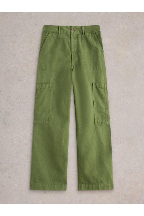 White Stuff Cora Cargo Trouser in DK GREEN Art. WS441487