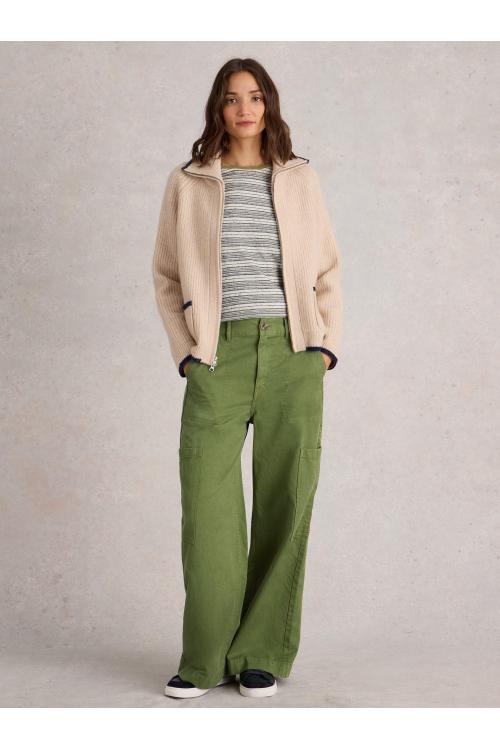 White Stuff Cora Cargo Trouser in DK GREEN Art. WS441487